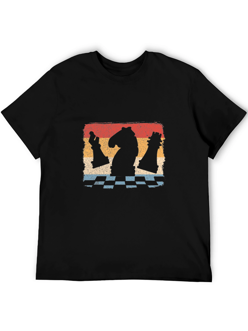 Chess Piece Graphic Tee - Retro Style
