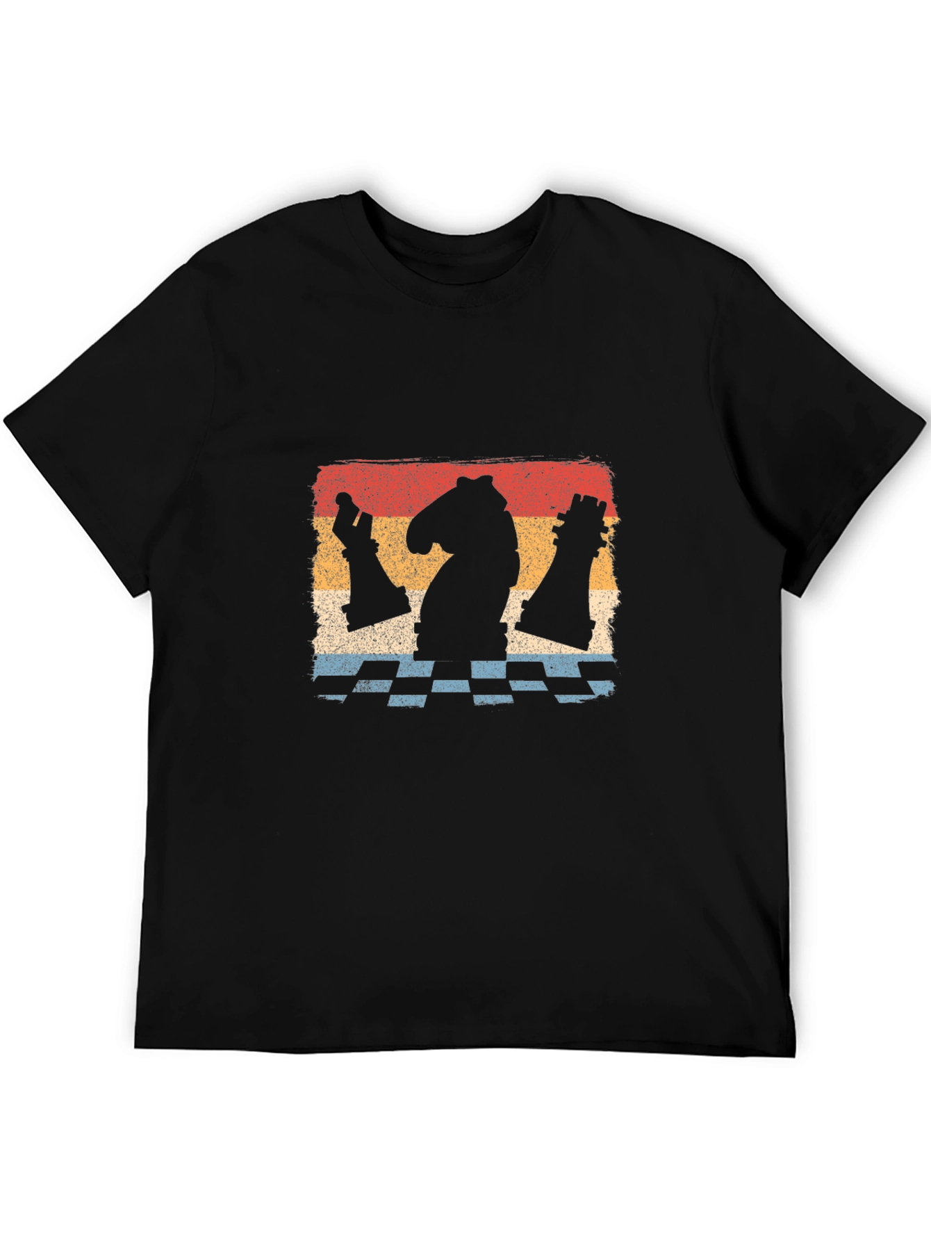 Chess Piece Graphic Tee - Retro Style