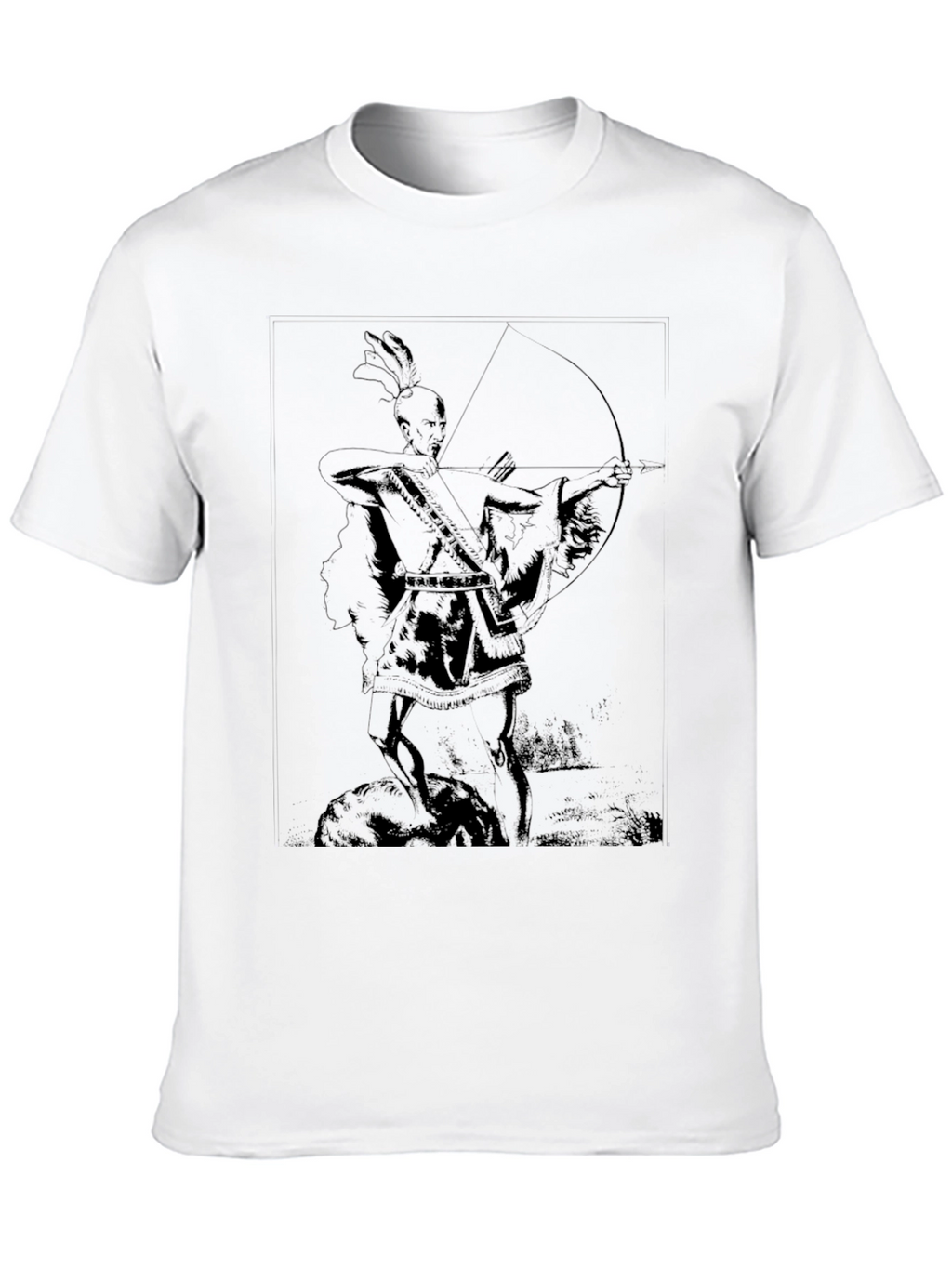 Archer Graphic Tee - Native American Style