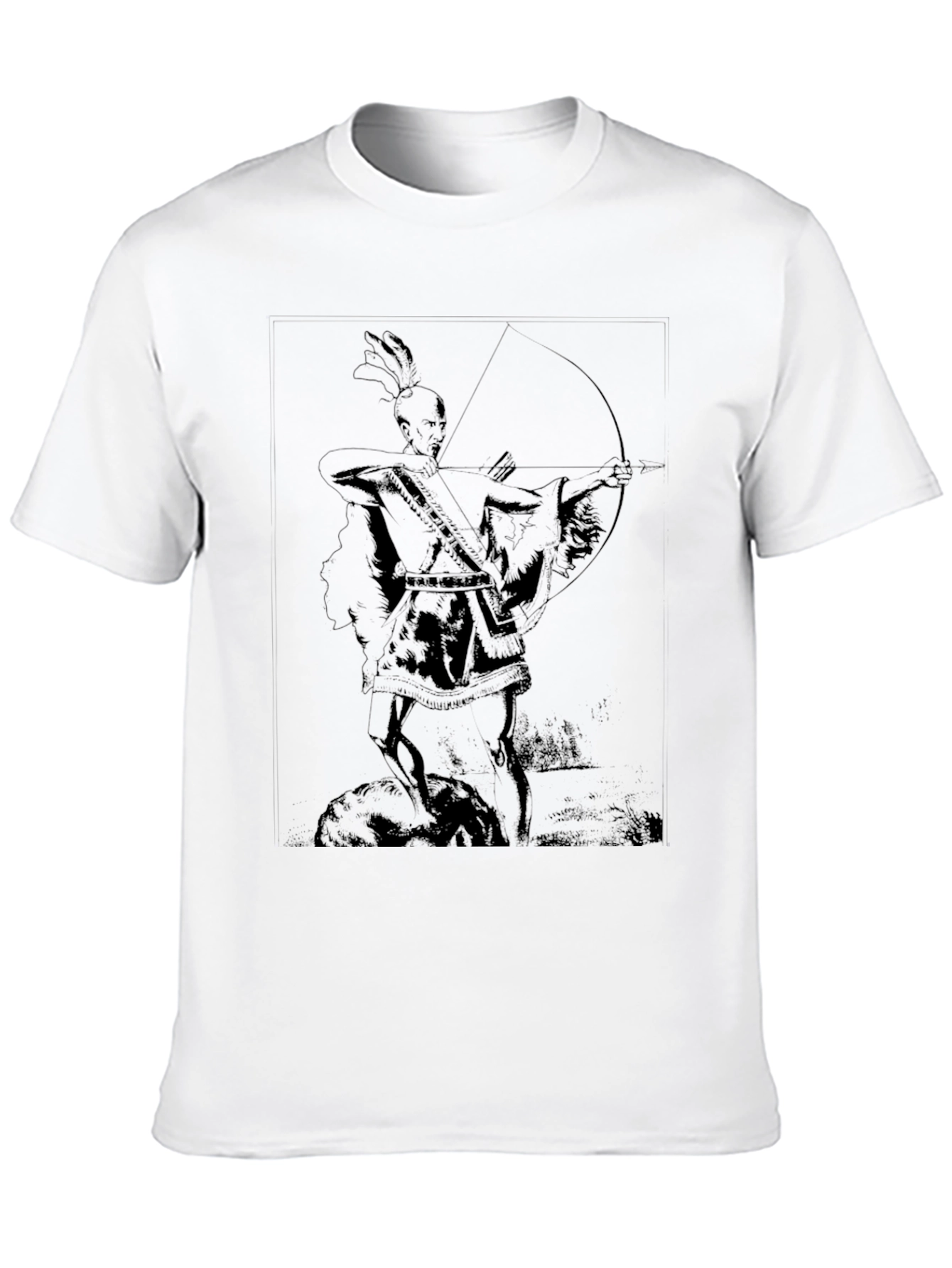 Archer Graphic Tee - Native American Style