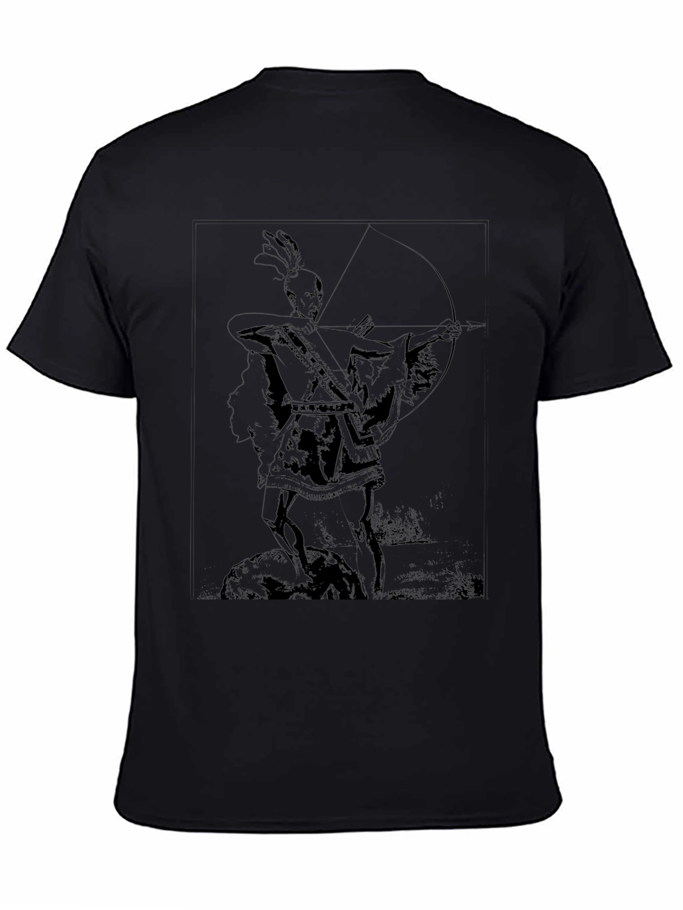 Archer Graphic Tee - Native American Style