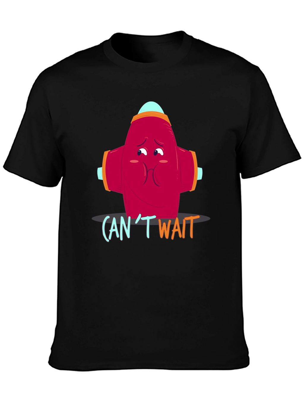 Cant Wait Fire Hydrant Graphic Tee
