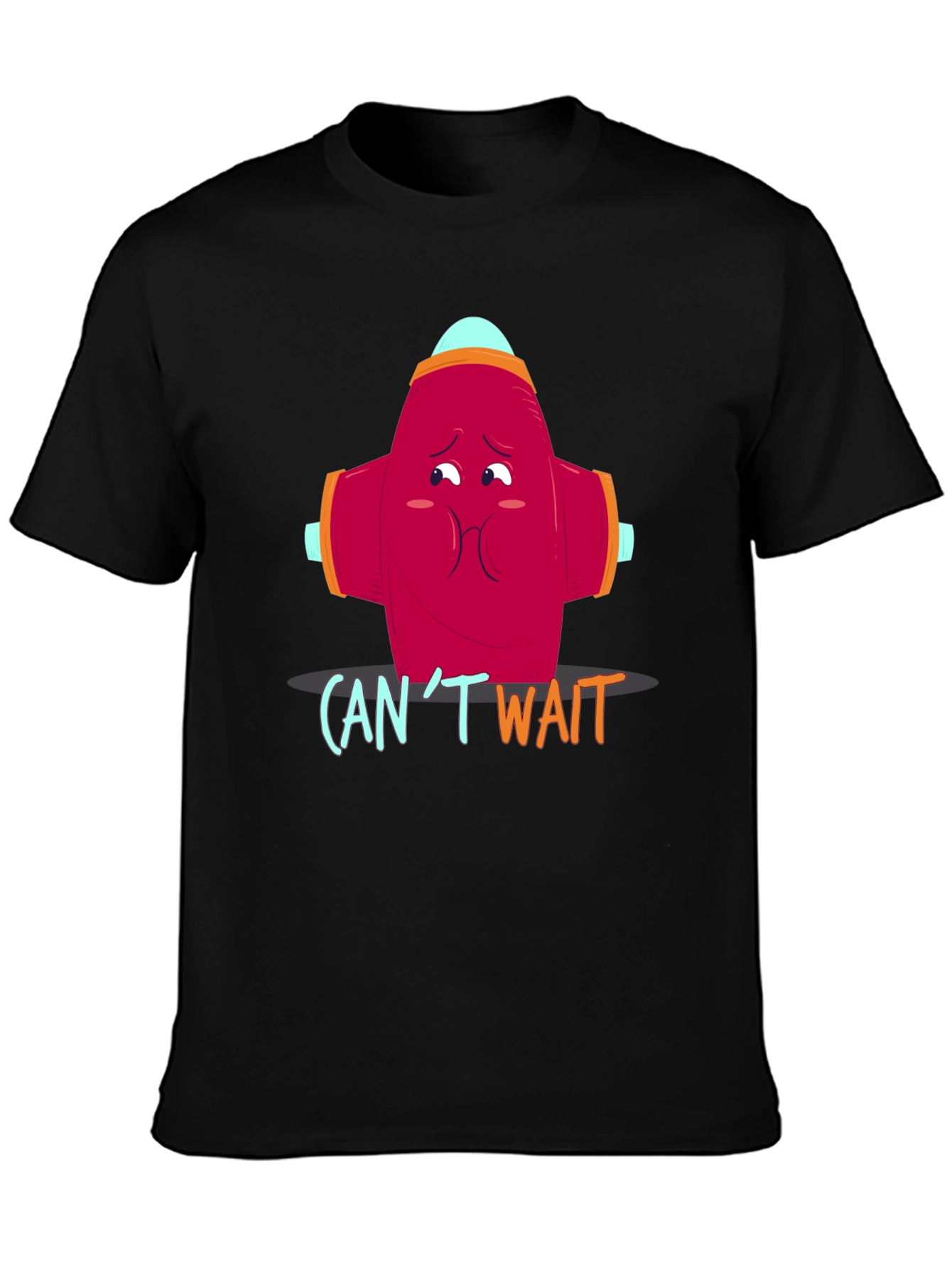 Cant Wait Fire Hydrant Graphic Tee