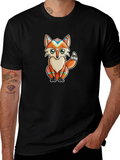 Funky Fox Graphic Tee - Cool Casual Style