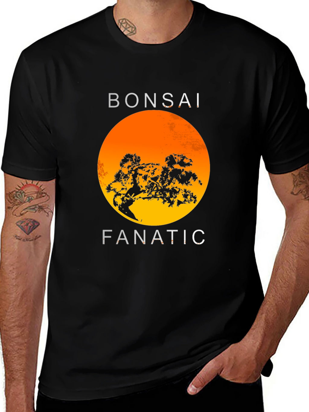 Bonsai Fanatic Black T-Shirt - Nature Inspired Tee
