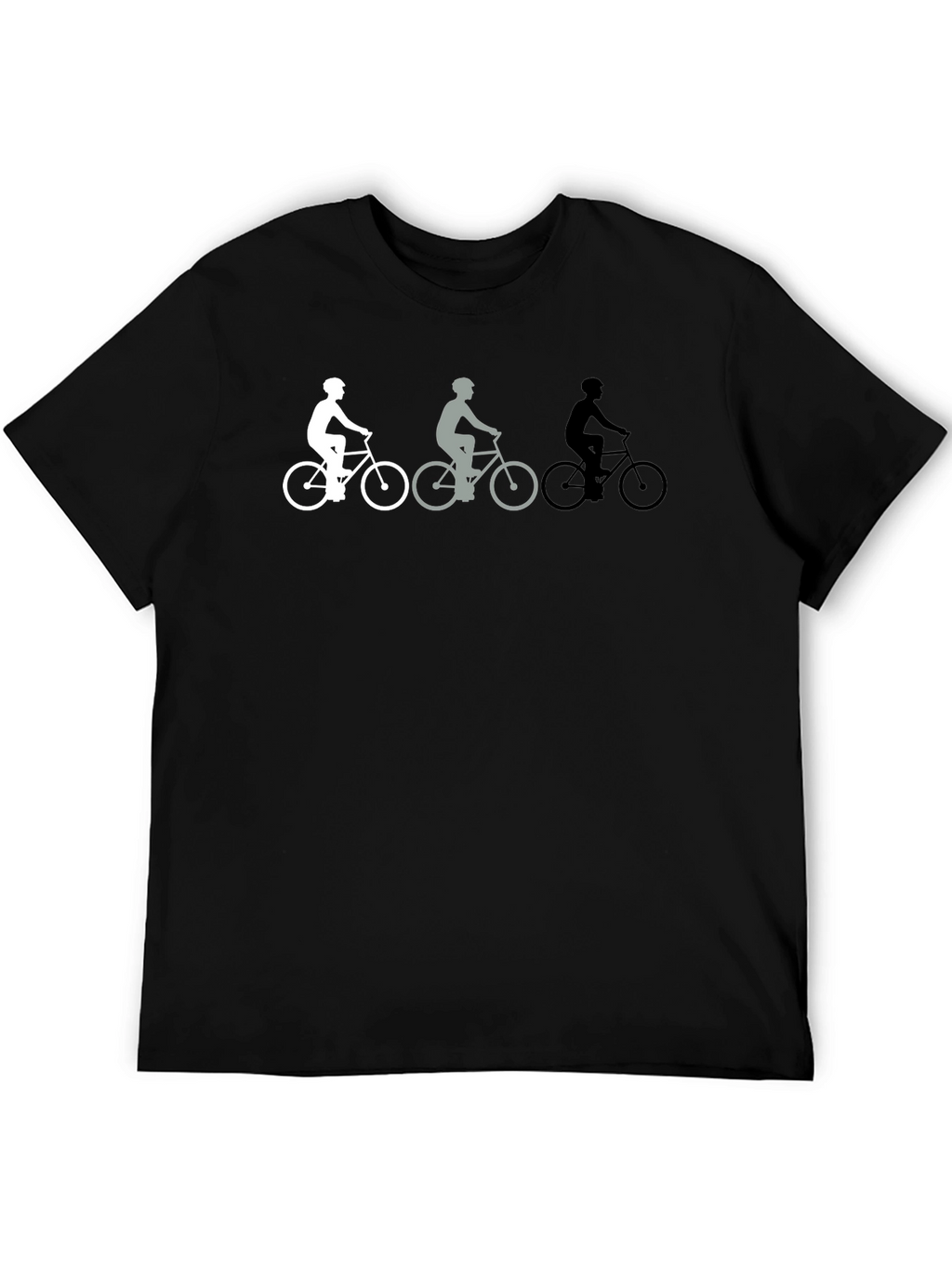 Biker Evolution Graphic Tee - Black Cotton T-Shirt
