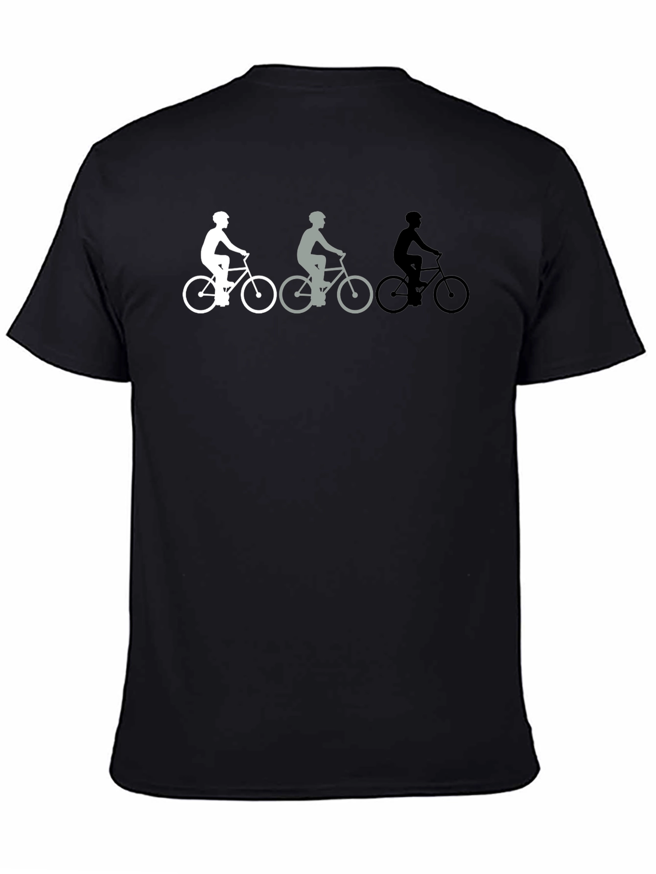 Biker Evolution Graphic Tee - Black Cotton T-Shirt