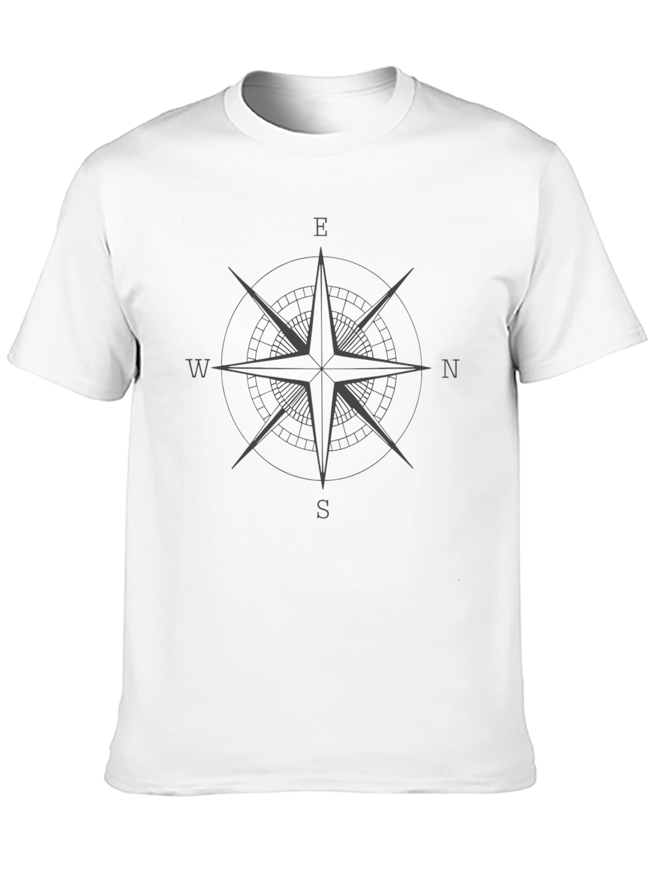 Compass Rose Graphic Tee - Classic Black T-Shirt