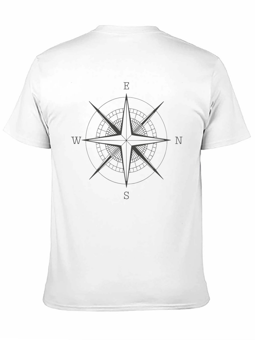 Compass Rose Graphic Tee - Classic Black T-Shirt