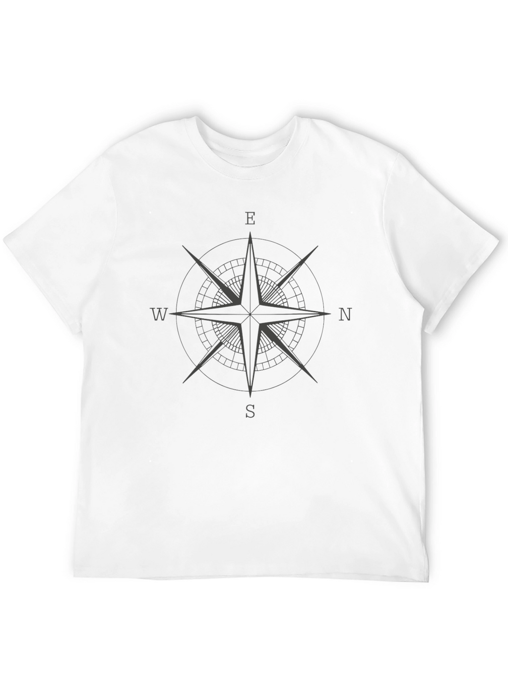 Compass Rose Graphic Tee - Classic Black T-Shirt