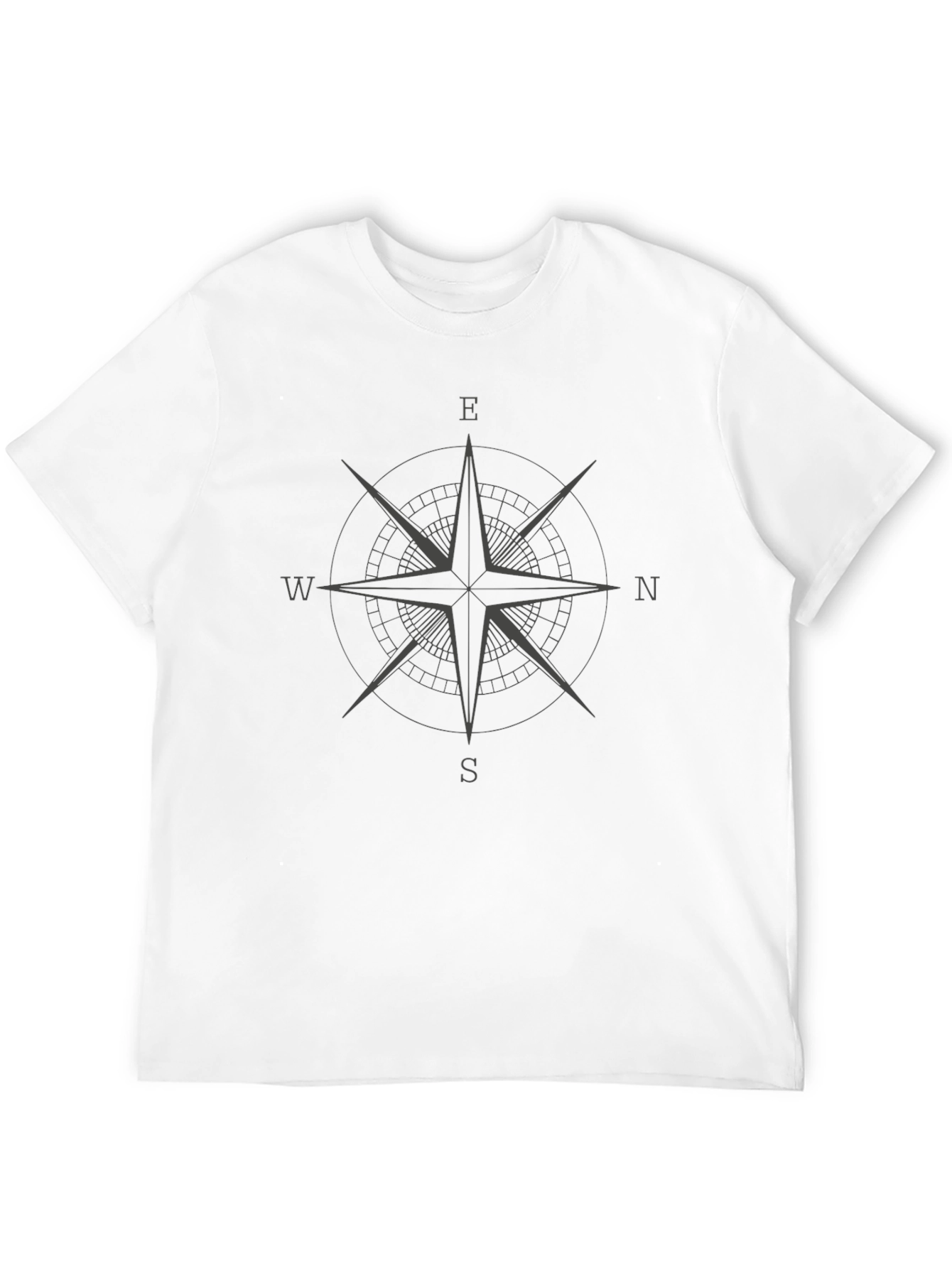 Compass Rose Graphic Tee - Classic Black T-Shirt