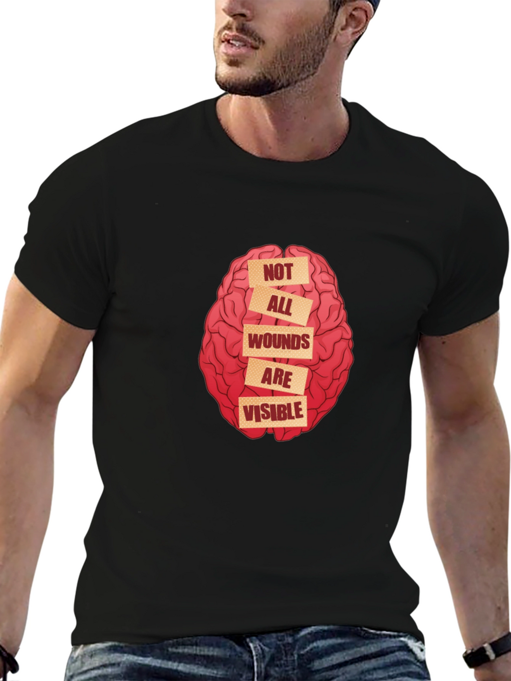 Not All Wounds Are Visible Graphic Tee