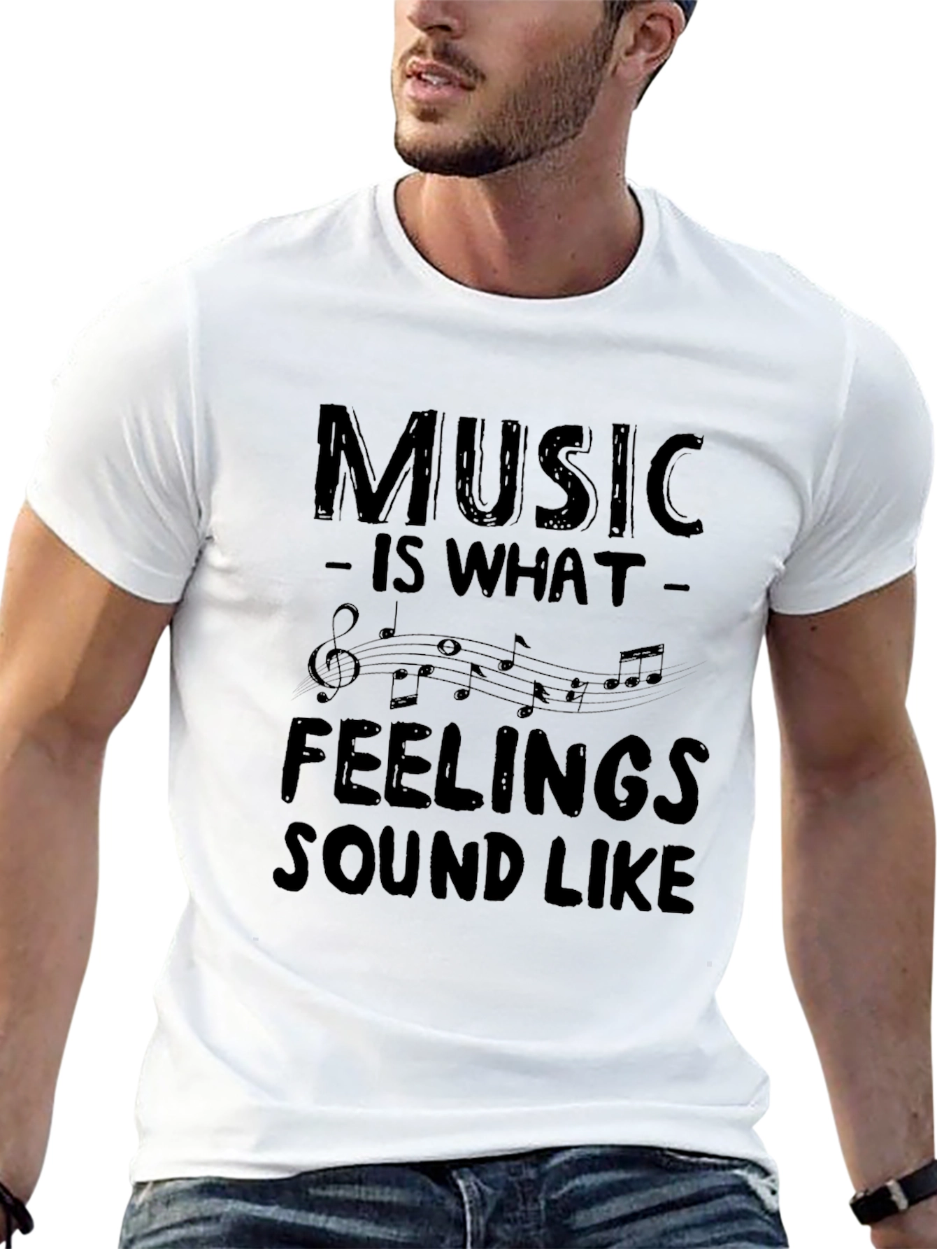 Music is What Feelings Sound Like T-Shirt