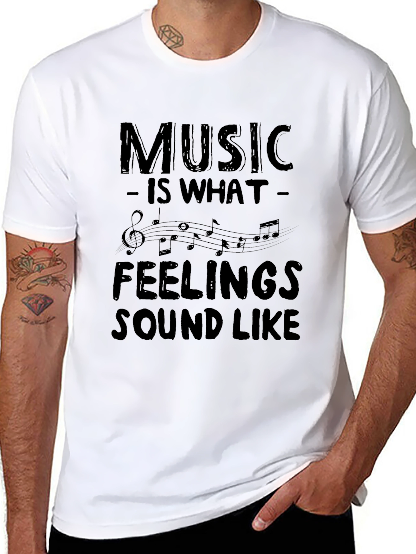 Music is What Feelings Sound Like T-Shirt