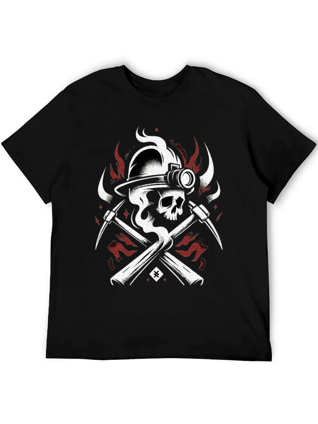 Skull Miner Black T-Shirt