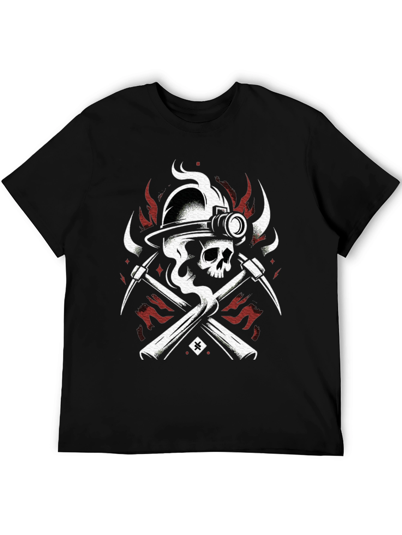 Skull Miner Black T-Shirt