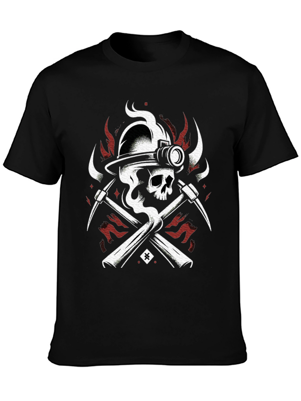Skull Miner Black T-Shirt