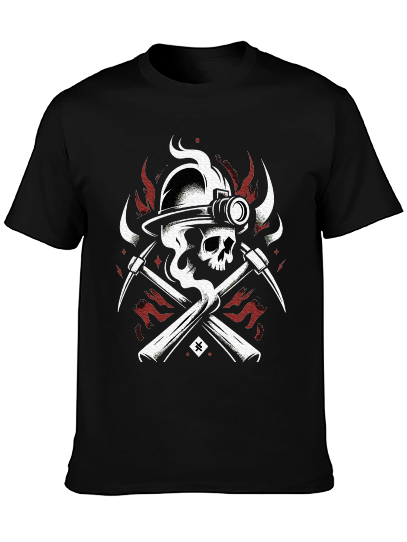 Skull Miner Black T-Shirt