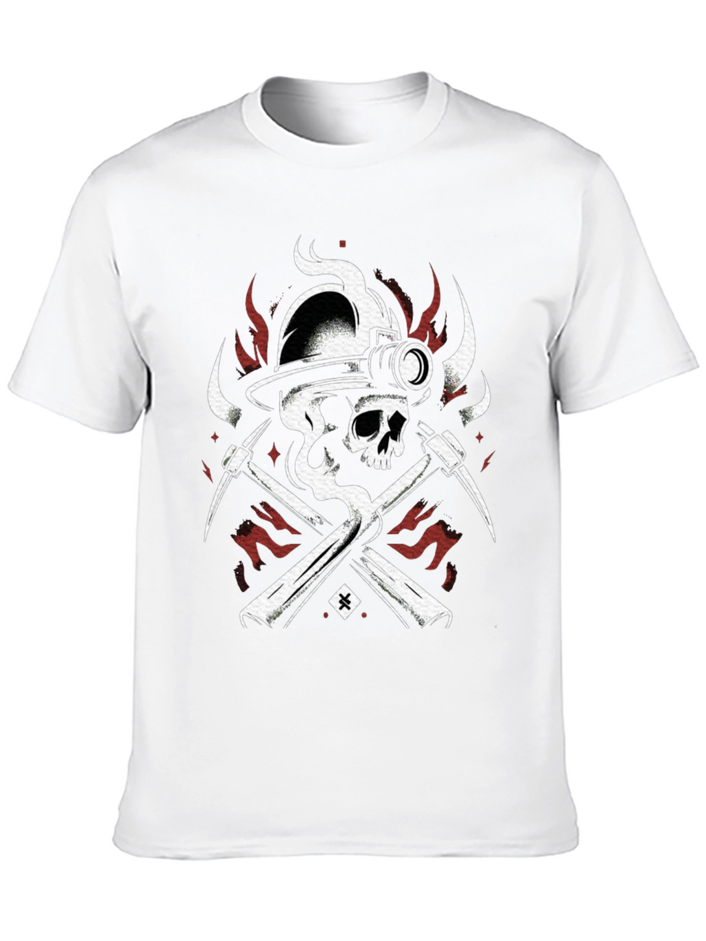 Skull Miner Black T-Shirt