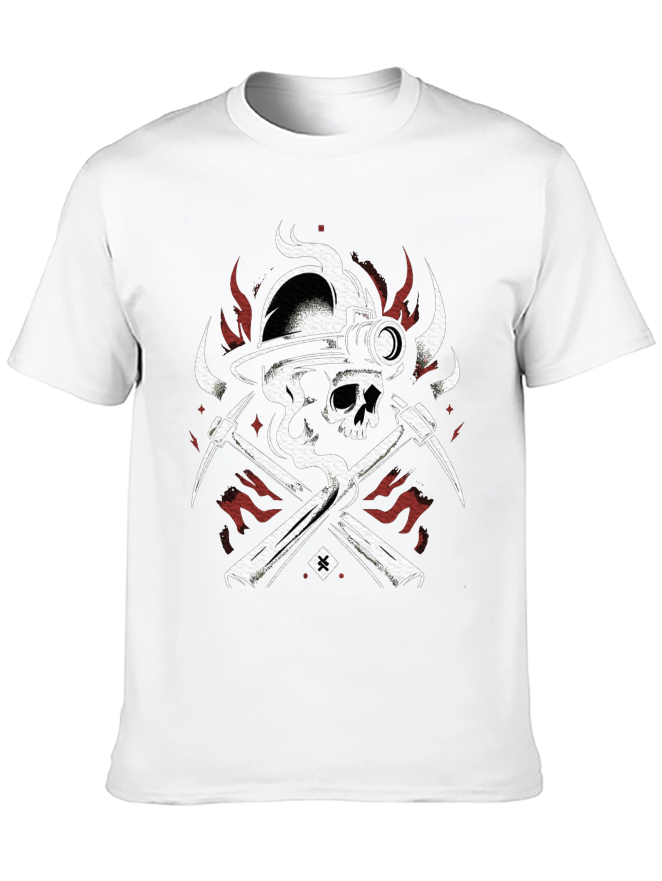 Skull Miner Black T-Shirt