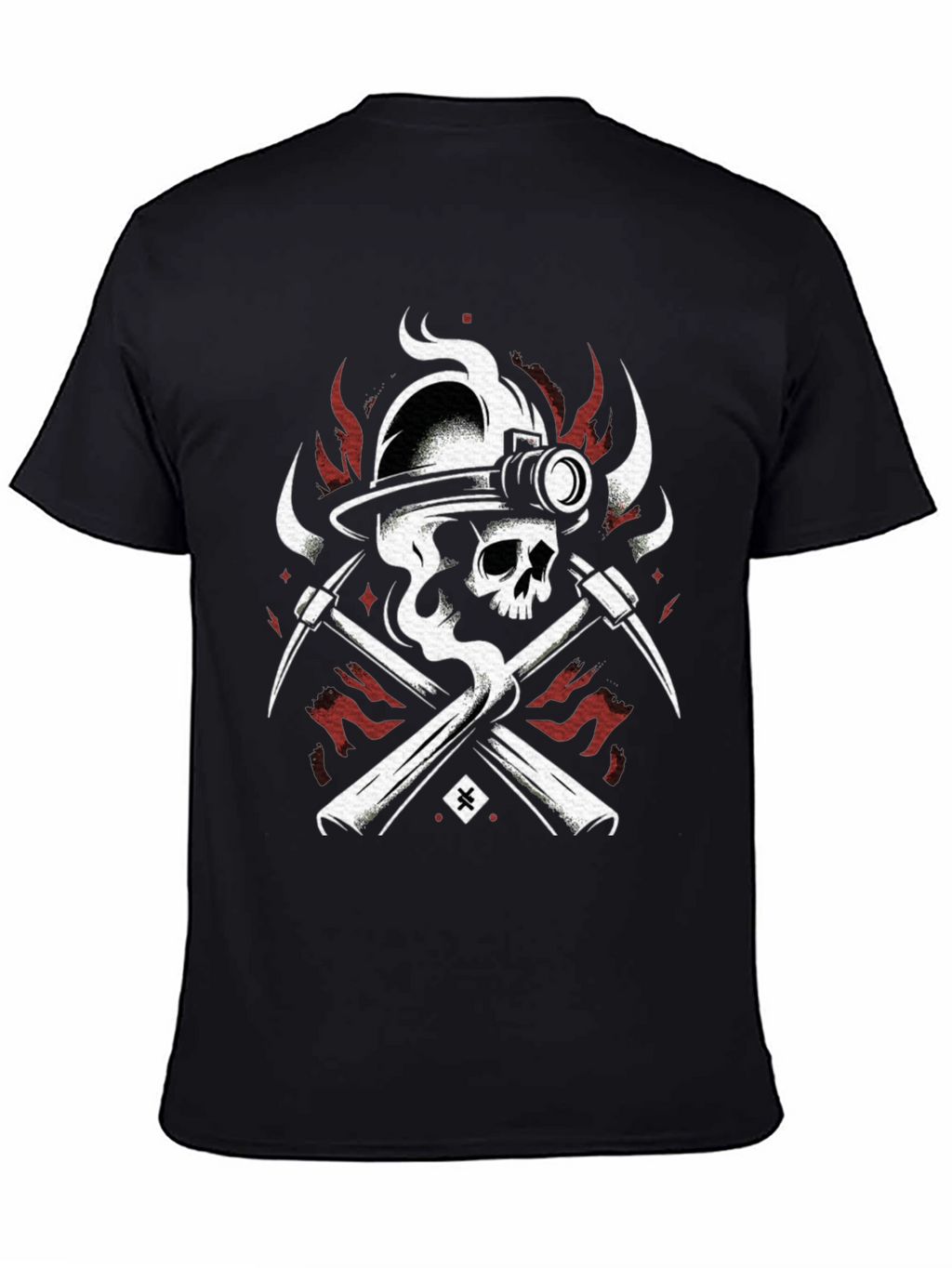 Skull Miner Black T-Shirt