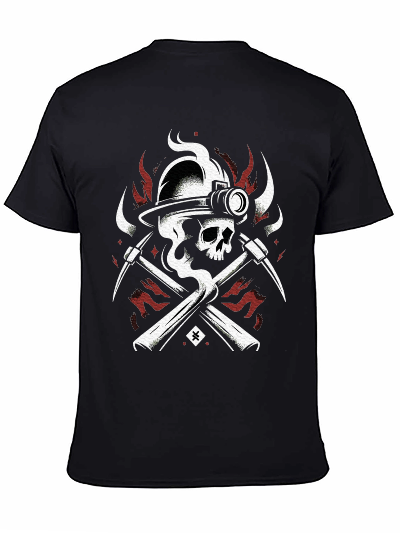Skull Miner Black T-Shirt