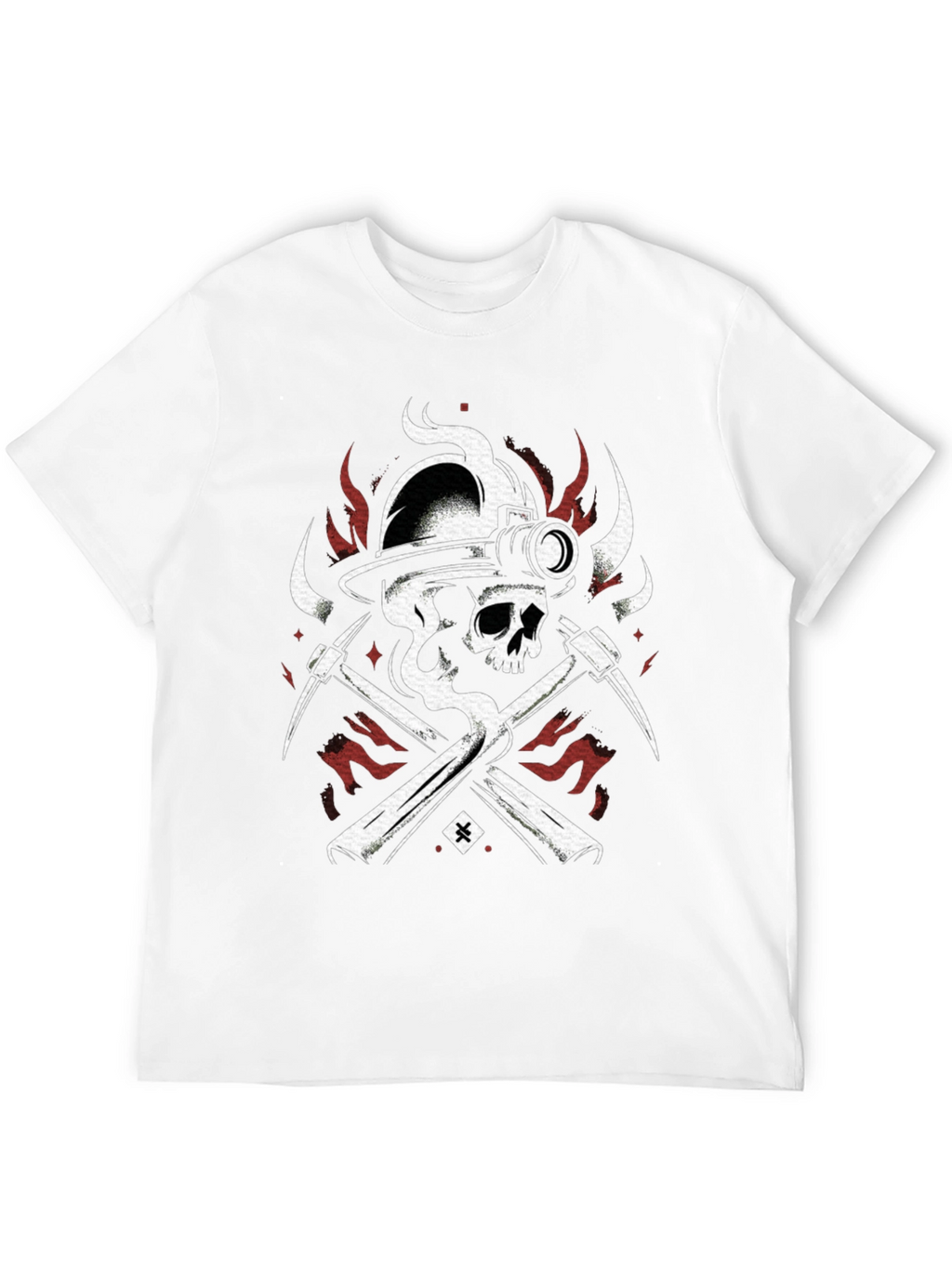Skull Miner Black T-Shirt