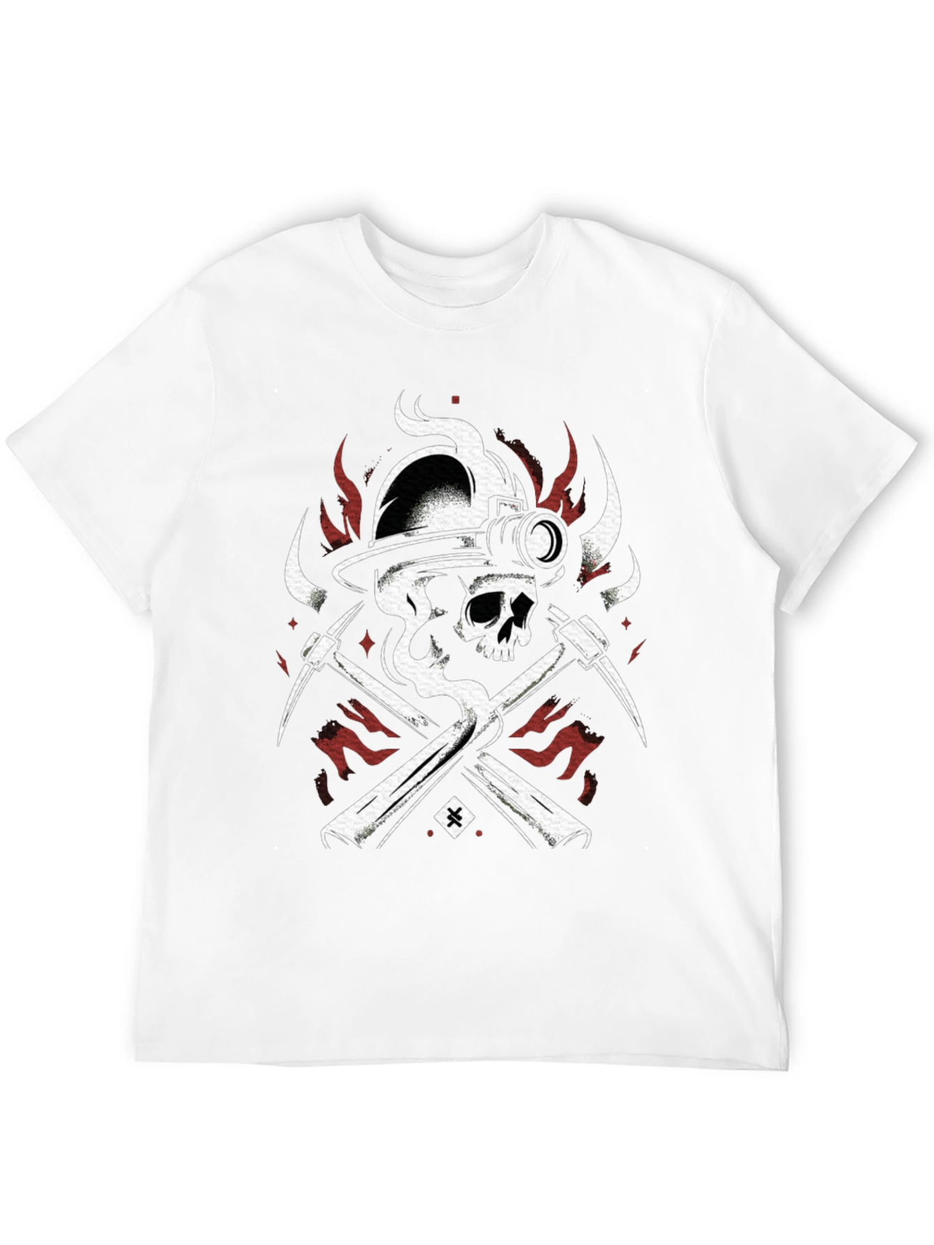 Skull Miner Black T-Shirt