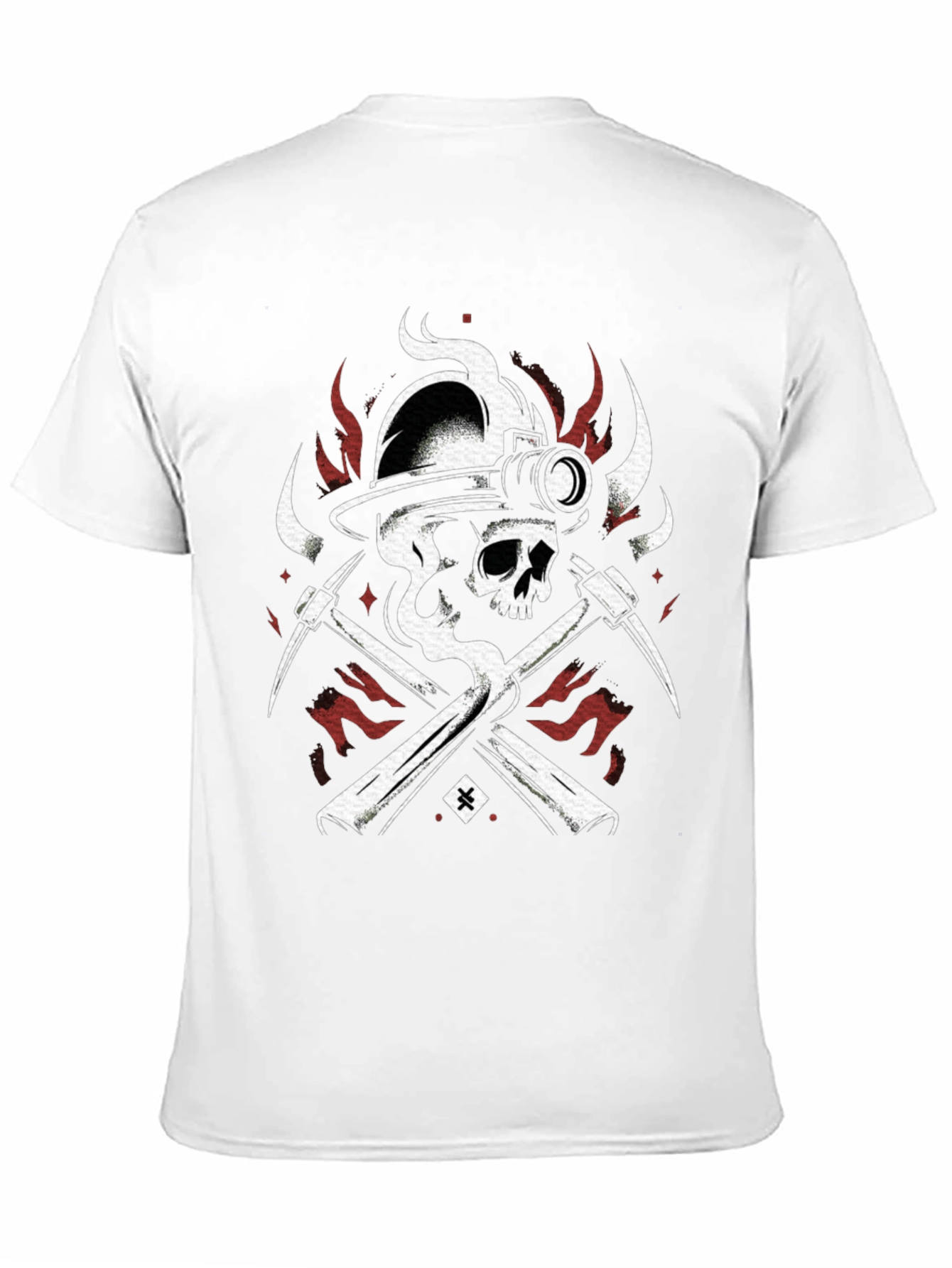 Skull Miner Black T-Shirt