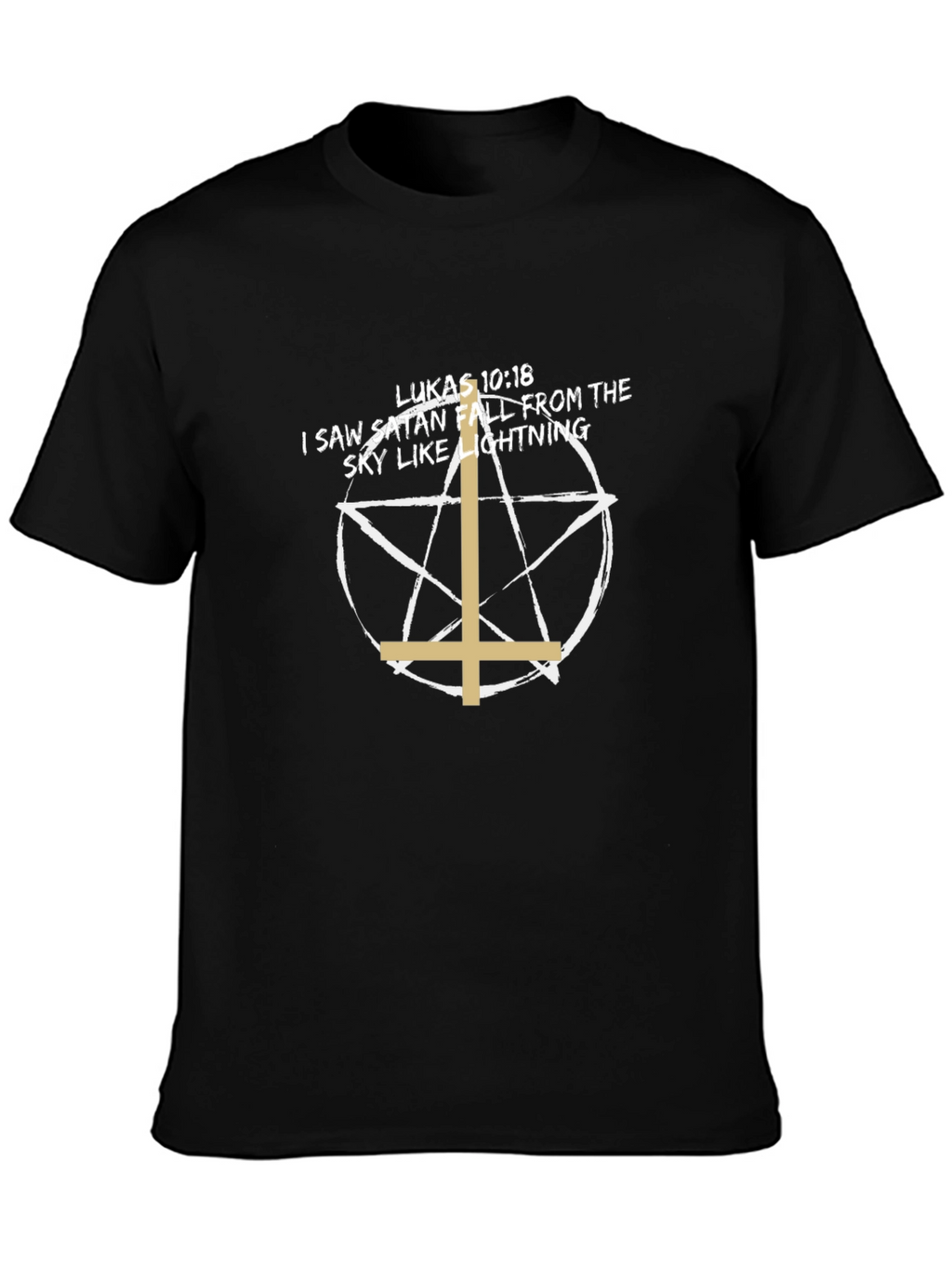 Satan Falling T-Shirt - Lukas 10:18 Tee