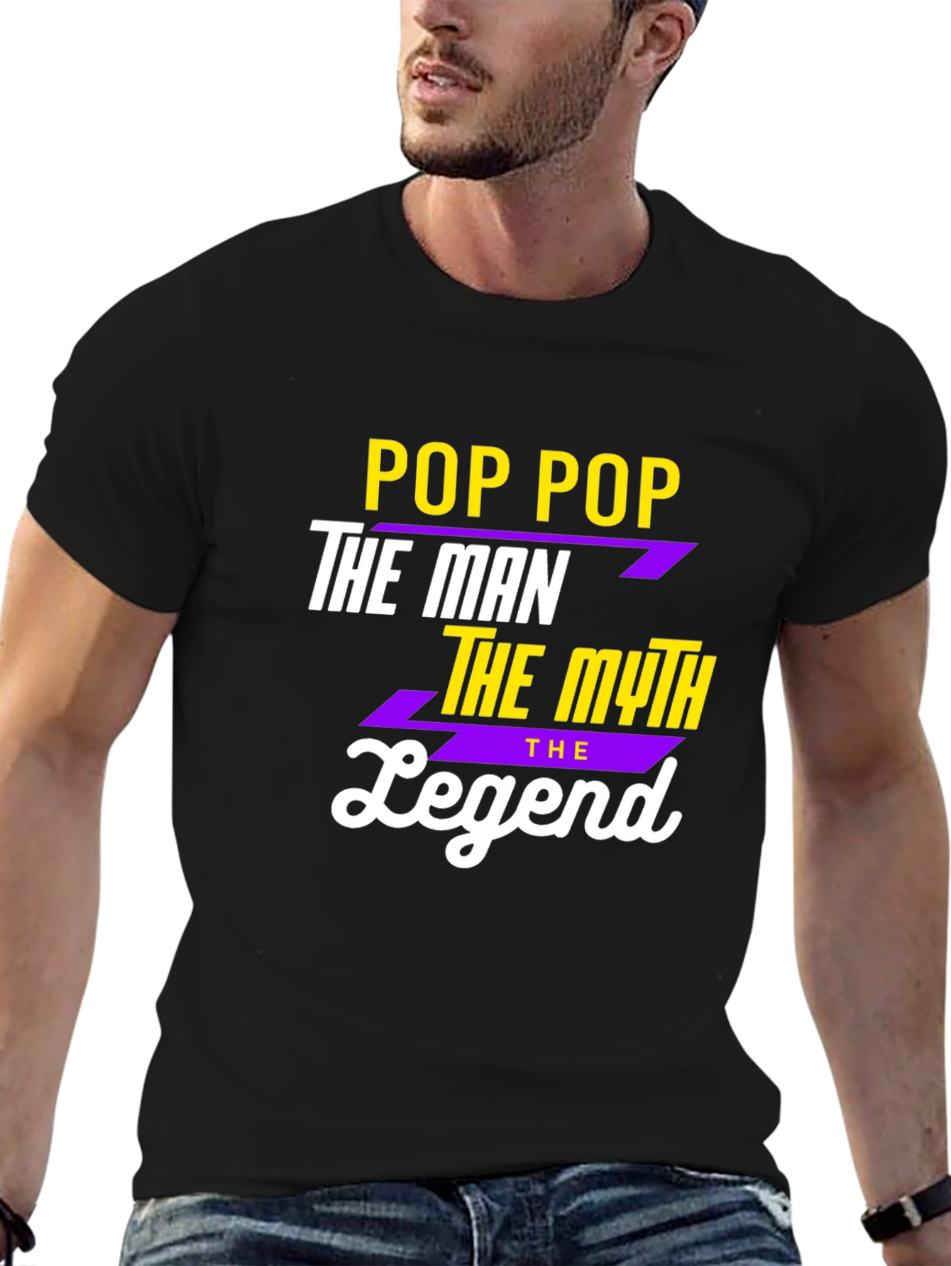 Pop Pop The Man The Myth The Legend Graphic Tee