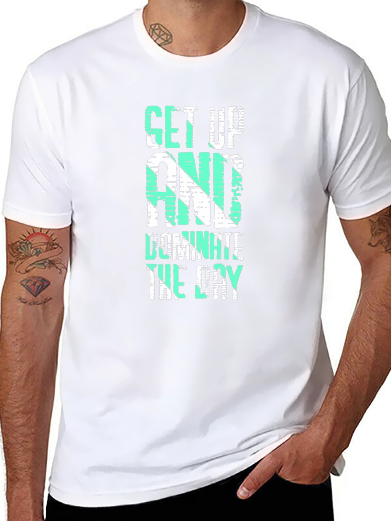 Mens Black Motivational T-Shirt