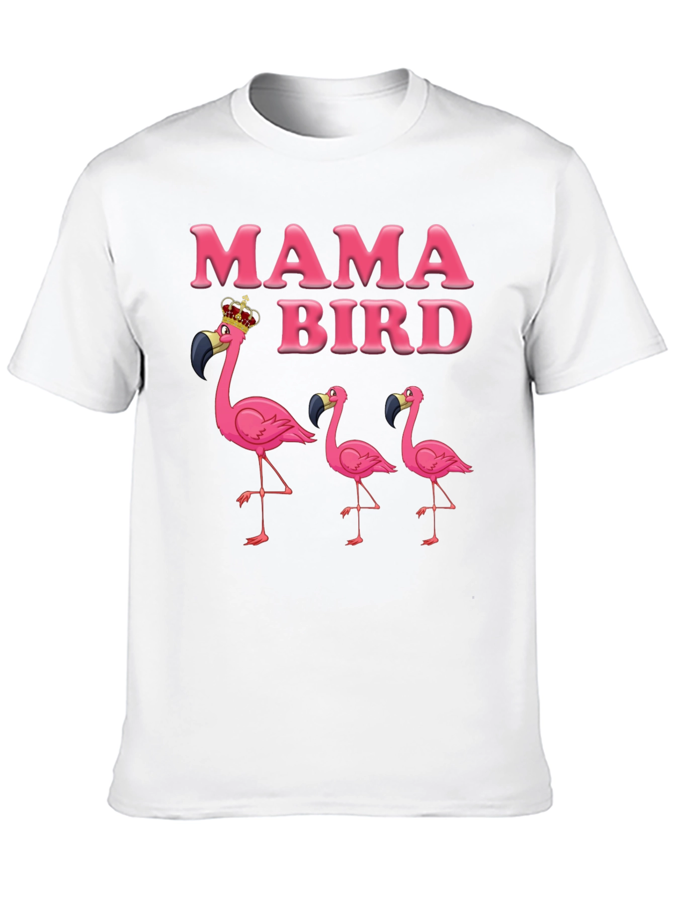 Mama Bird Flamingo T-Shirt