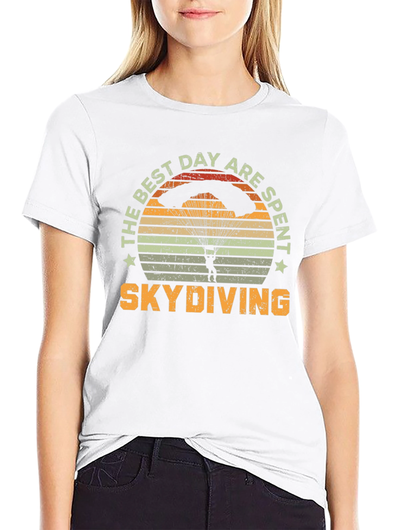 Skydiving T-Shirt - The Best Day Are Spent