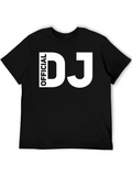 Official DJ Graphic Tee - Black Cotton