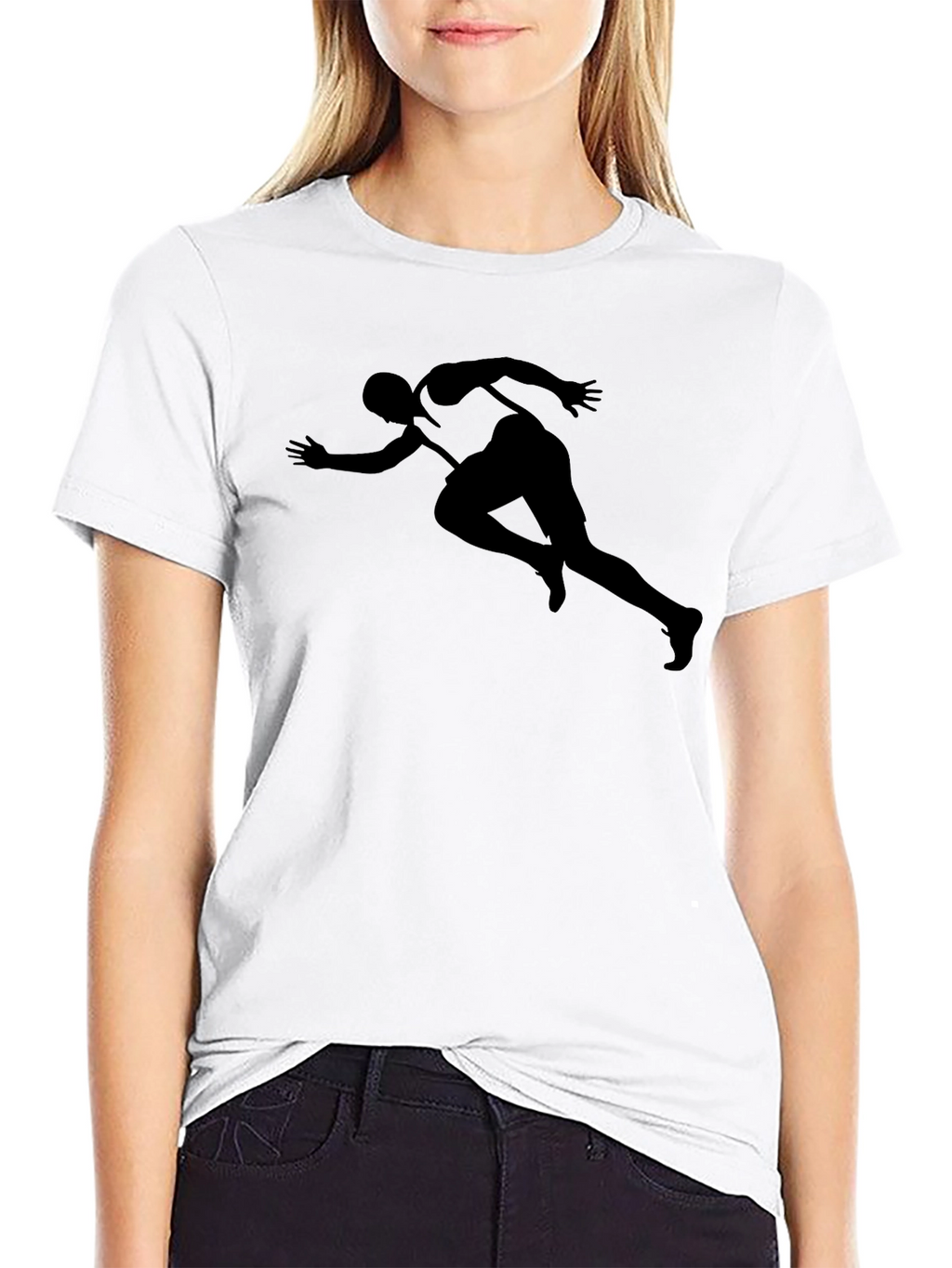 Black Runner Silhouette T-Shirt
