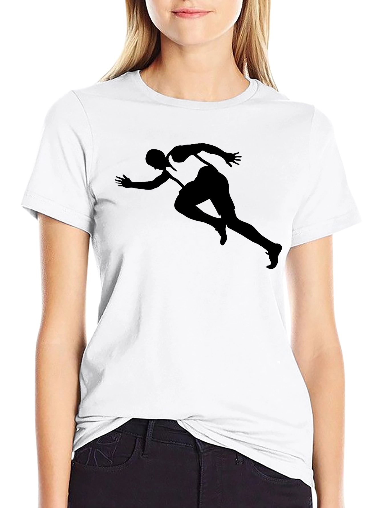 Black Runner Silhouette T-Shirt