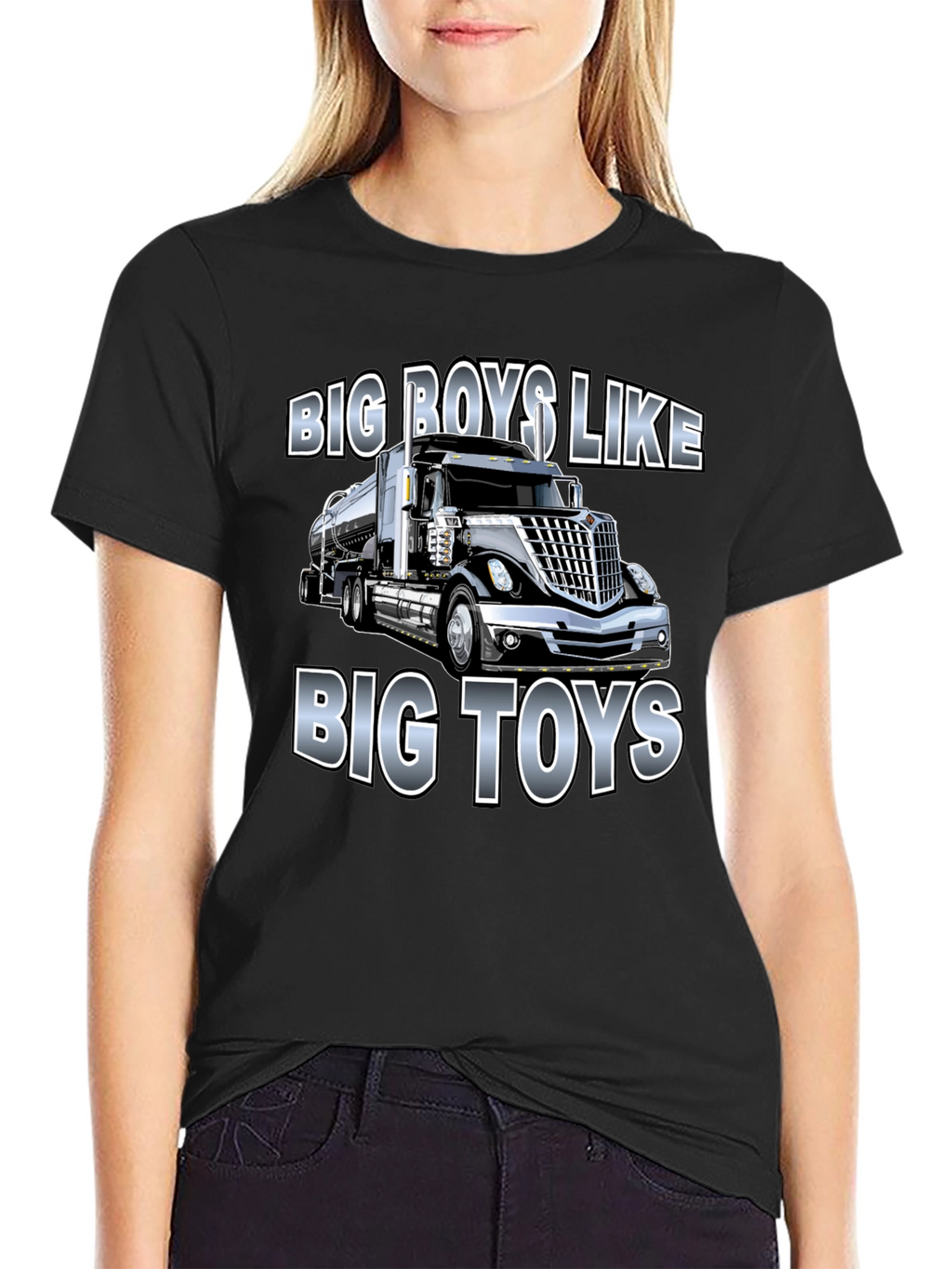 Big Boys Like Big Toys Trucker T-Shirt