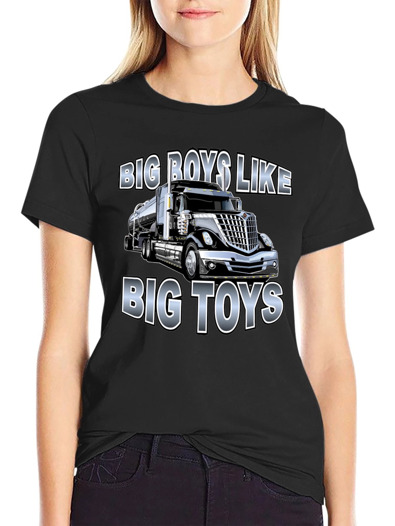 Big Boys Like Big Toys Trucker T-Shirt