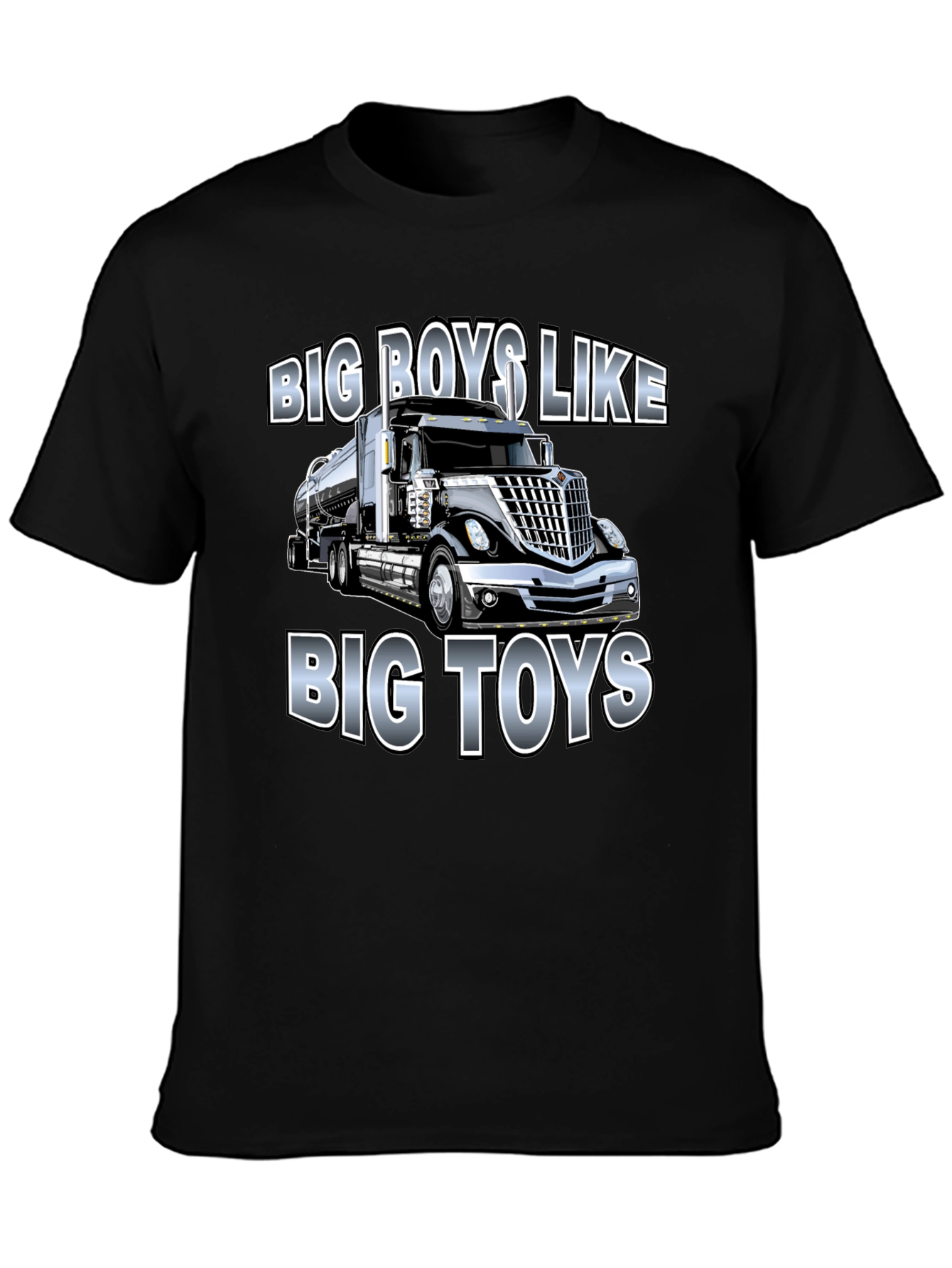 Big Boys Like Big Toys Trucker T-Shirt