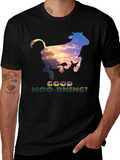 Good Moo-rning T-Shirt - Unique Cow Sunset Design