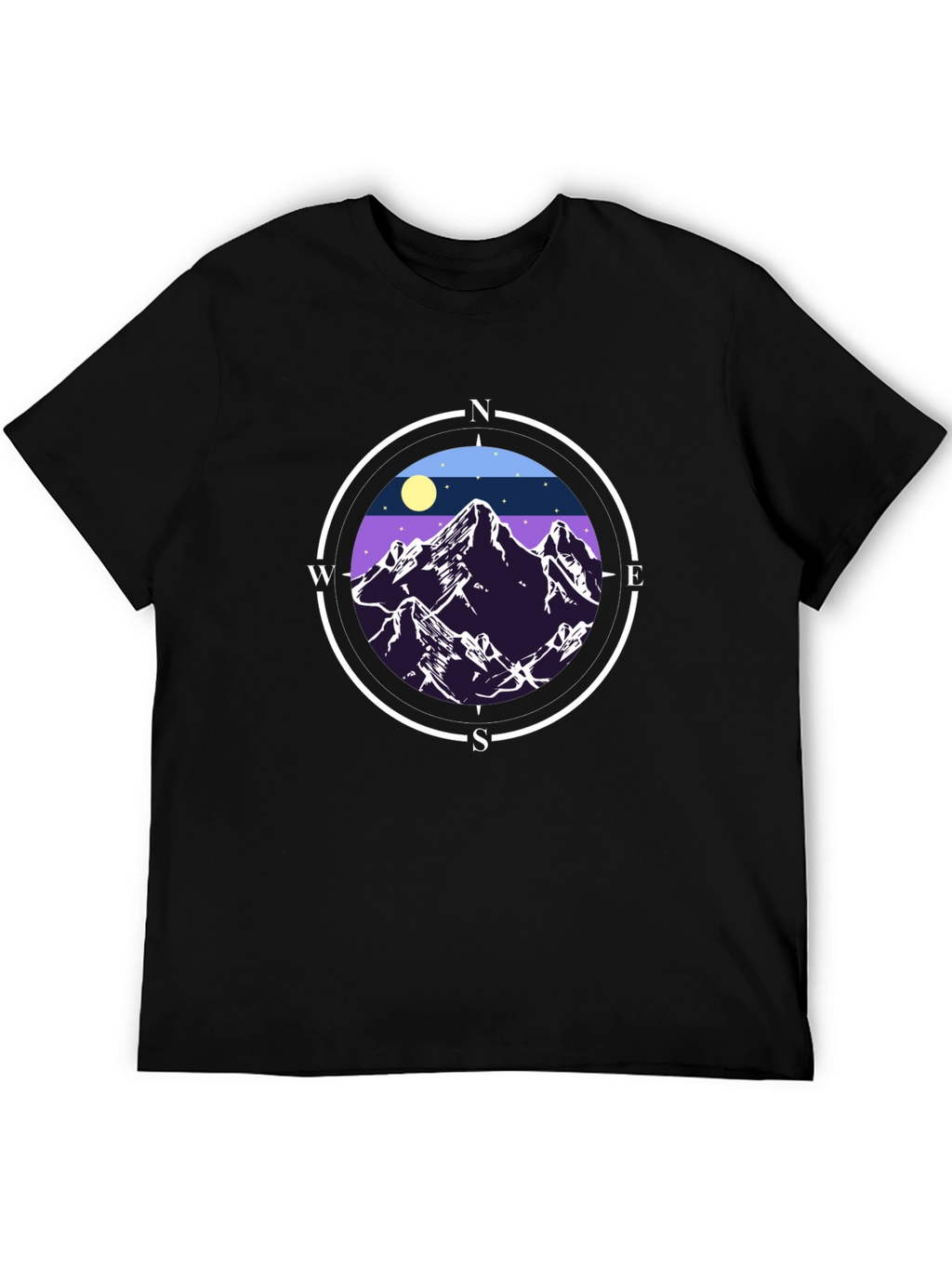 Mountain Compass Graphic Tee - Adventure Awaits!