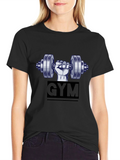 Mens Gym T-Shirt: Weightlifting Graphic Tee