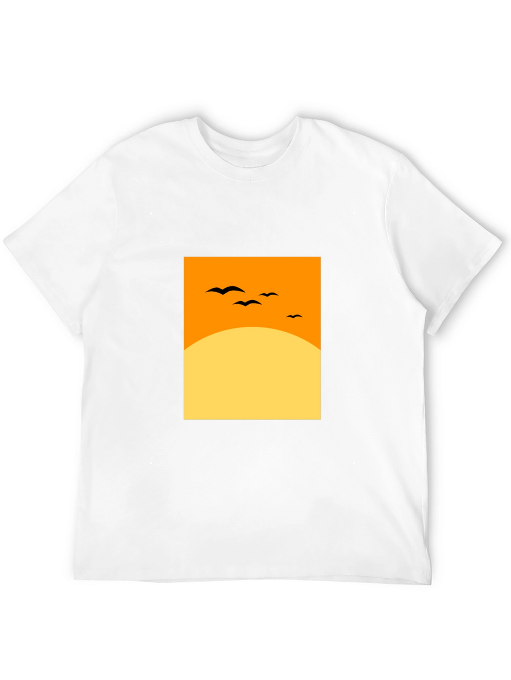 Sunset Silhouette Tee - Modern Graphic Design