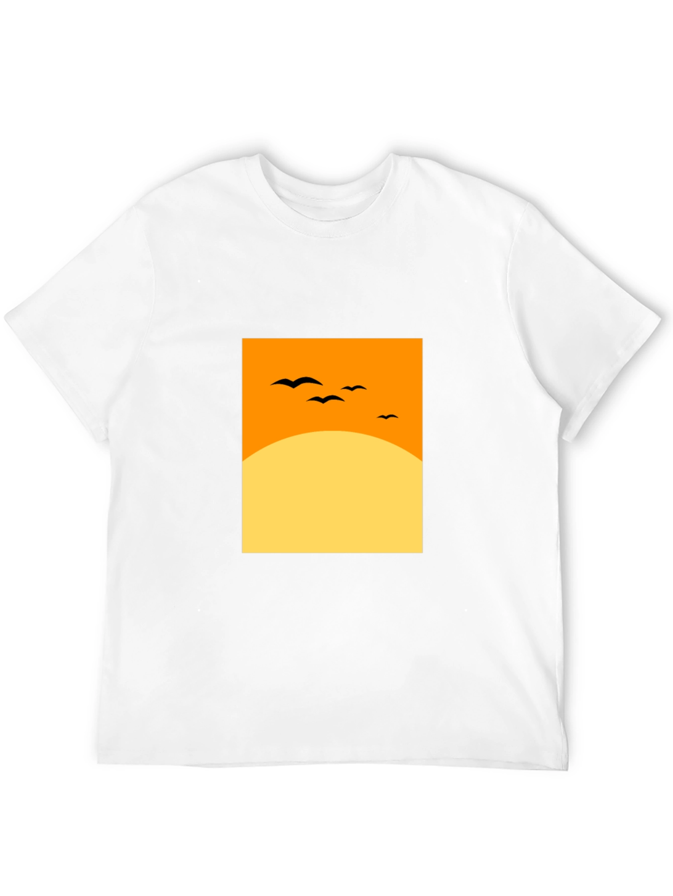 Sunset Silhouette Tee - Modern Graphic Design