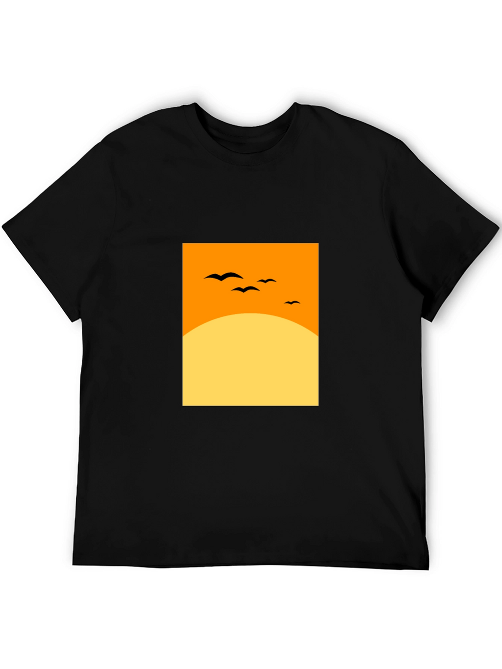 Sunset Silhouette Tee - Modern Graphic Design