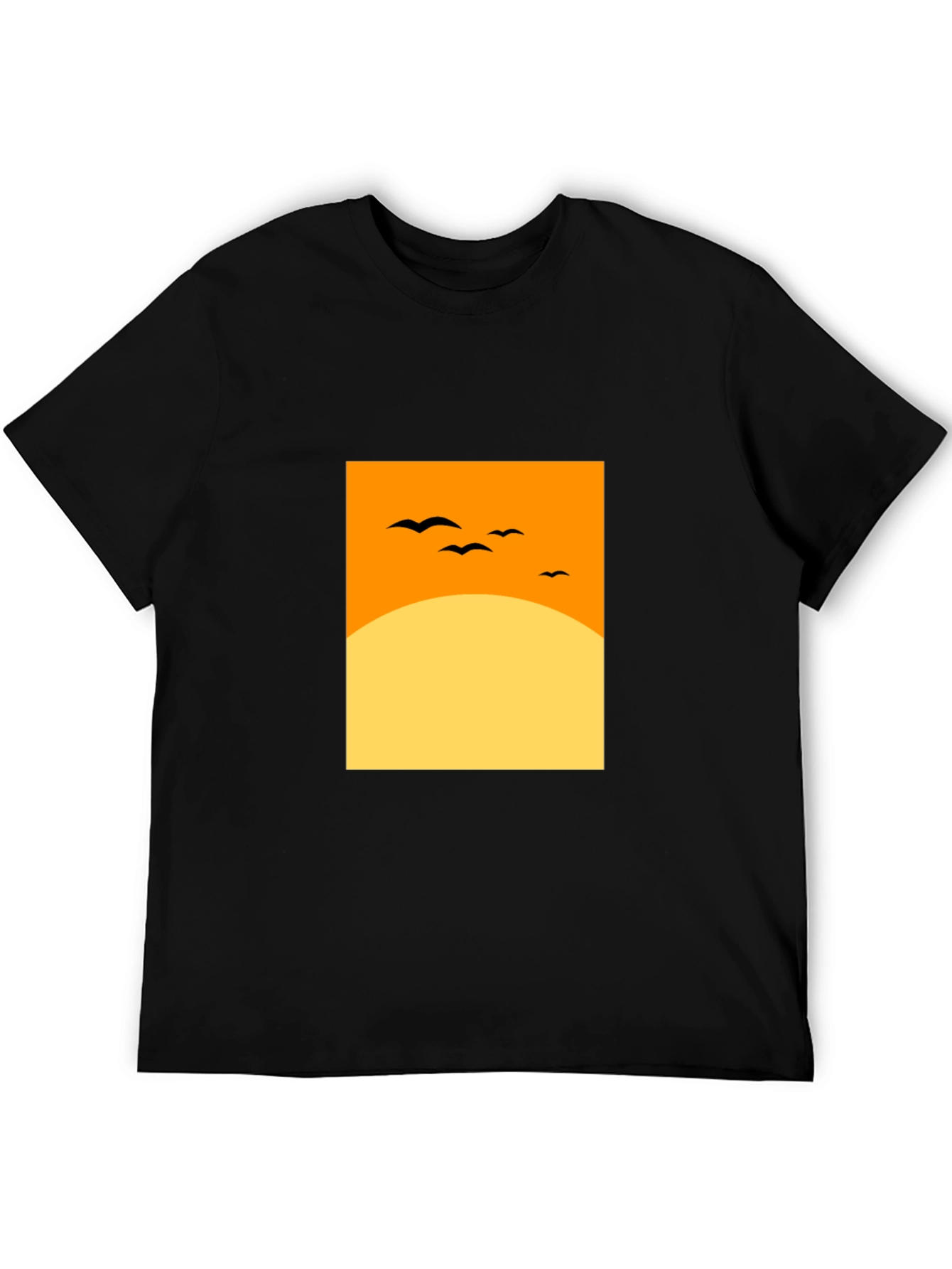 Sunset Silhouette Tee - Modern Graphic Design