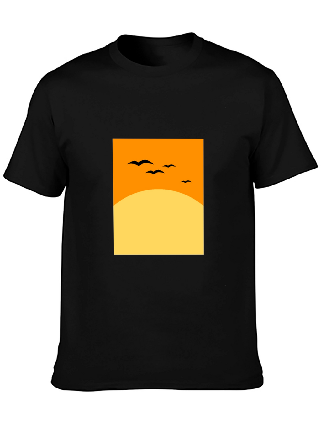 Sunset Silhouette Tee - Modern Graphic Design