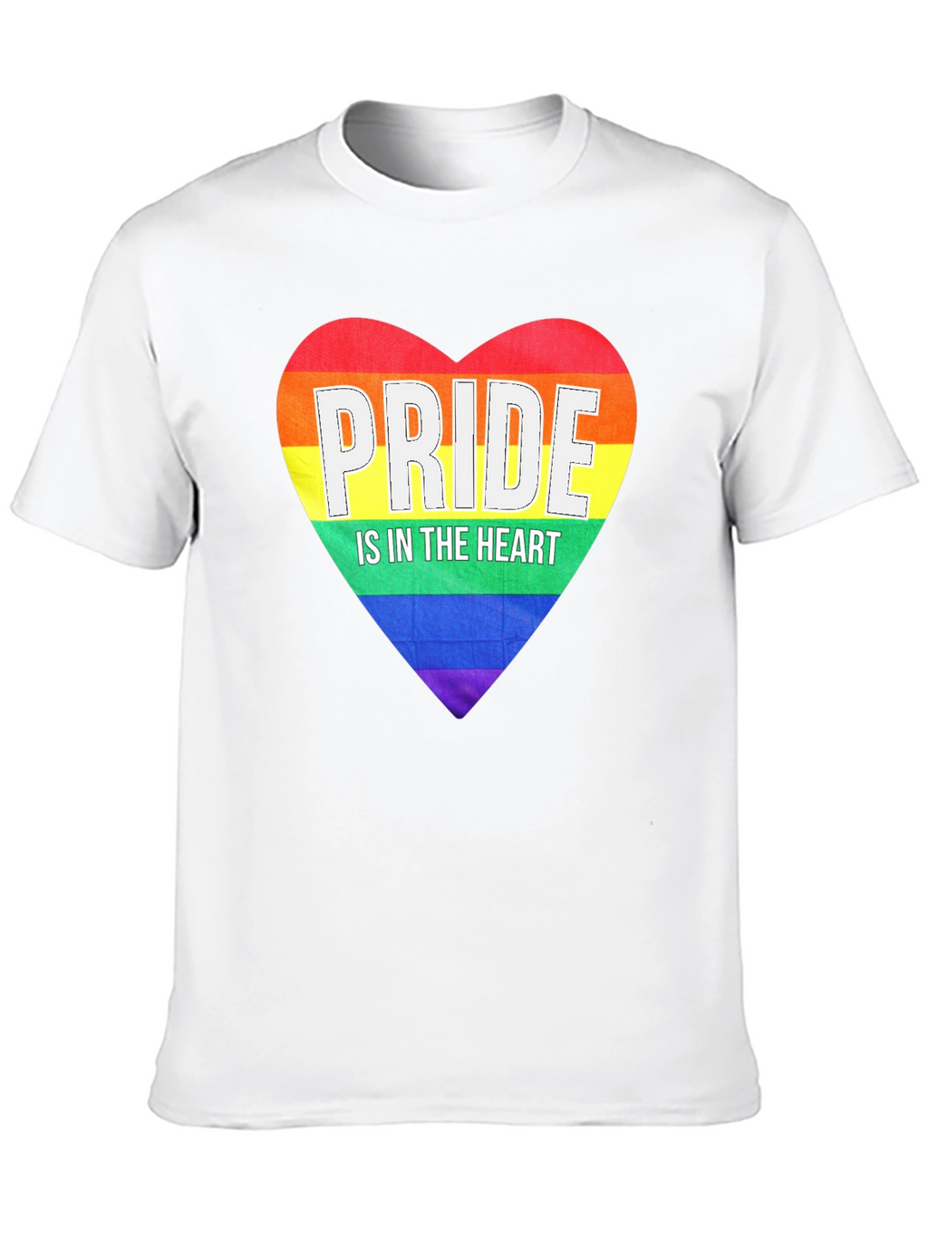 Pride Heart Graphic Tee - Black LGBT Pride T-Shirt