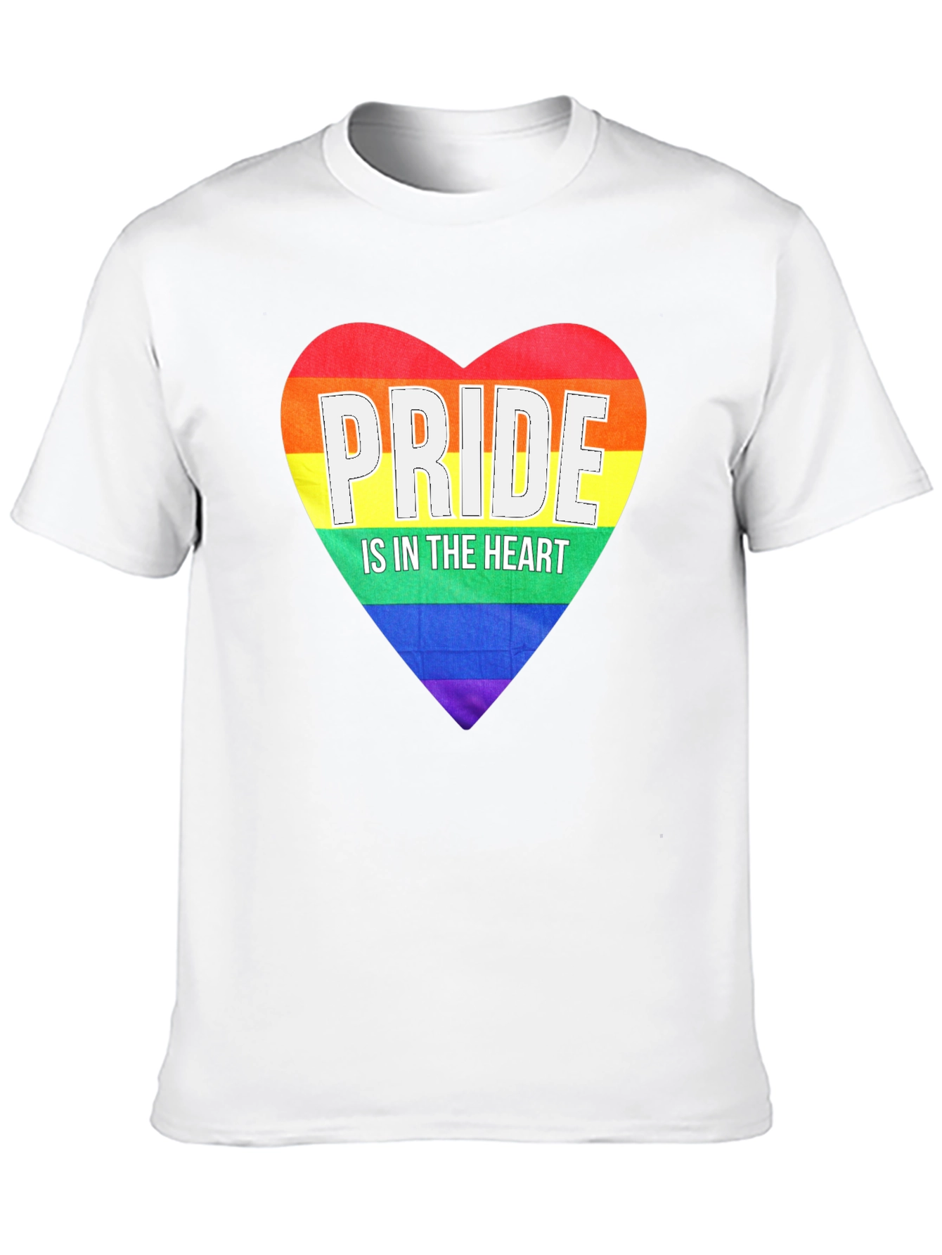Pride Heart Graphic Tee - Black LGBT Pride T-Shirt